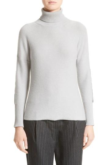 Women's Fabiana Filippi Wool, Silk & Cashmere Knit Turtleneck Us / 40 It - Grey
