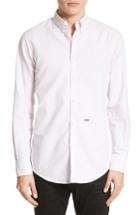 Men's Dsquared2 Extra Trim Fit Oxford Sport Shirt Eu - Pink