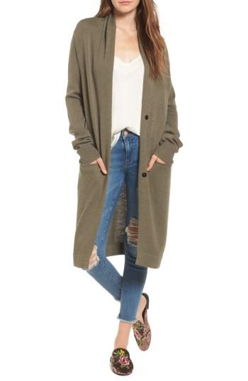 Women's Leith Shawl Collar Cardigan - Green