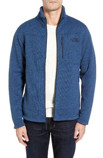 Men's The North Face 'gordon Lyons' Zip Fleece Jacket - Blue