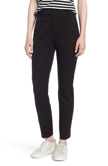 Women's J.crew Cameron Seasonless High Rise Crop Pants - Black