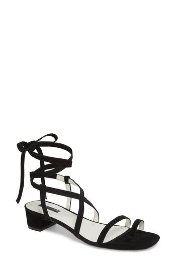 Women's Topshop Fable Strappy Sandal .5us / 36eu M - Black