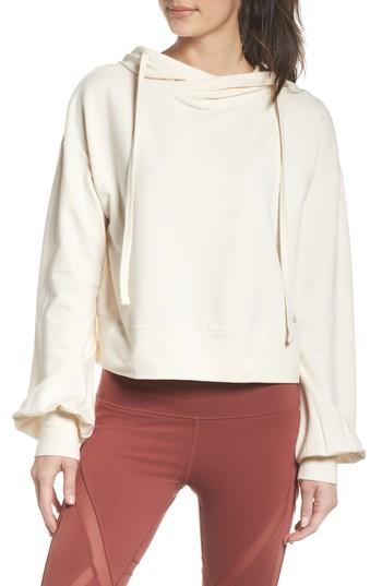 Women's Alo Social Hooded Top - Ivory