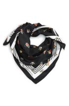 Women's Bcbgeneration Falling Floral Print Bandana, Size - Black