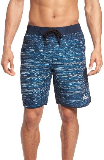 Men's Adidas Swim Trunks, Size - Blue