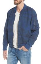 Men's Schott Nyc Ma-1 Cotton Bomber Jacket, Size - Blue