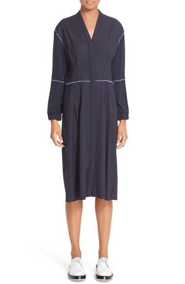 Women's Colovos Seasonless Wool & Silk Shirtdress