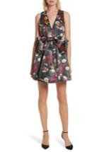 Women's Alice + Olivia Daralee Bow Front Party Dress - Black