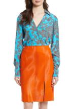 Women's Diane Von Furstenberg Silk Blouse - Blue