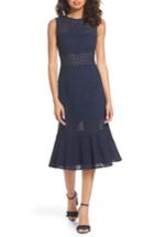 Women's Nsr Taylor Eyelet Midi Dress - Blue