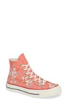 Women's Converse Chuck Taylor All Star Parkway Floral 70 High Top Sneaker .5 M - Coral