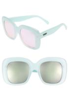 Women's Quay Australia Day After Day 53mm Square Sunglasses - Mint
