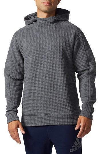 Men's Adidas Squad Id Hoodie, Size - Grey