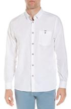 Men's Ted Baker London Slim Fit Textured Sport Shirt (m) - White