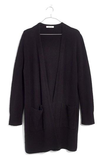 Women's Madewell Kent Cardigan Sweater - Black