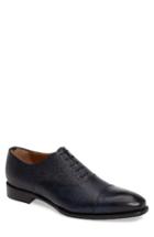 Men's Kenneth Cole New York Coat N Tie Cap Toe Oxford M - Blue