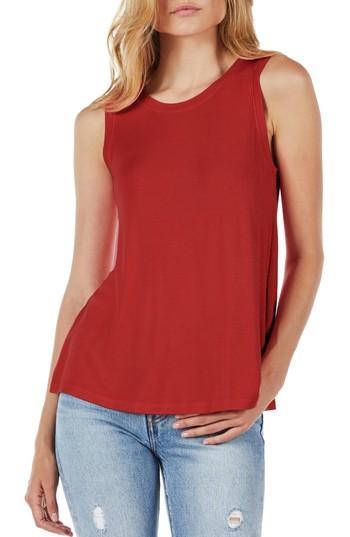 Women's Michael Stars Twist Back Tank, Size - Orange