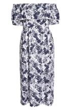 Women's Chelsea28 Off The Shoulder Ruffle Maxi Dress (similar To 18w) - Blue