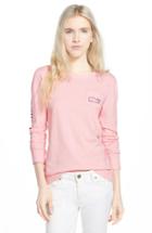 Women's Vineyard Vines Whale Print Long Sleeve Tee - Pink