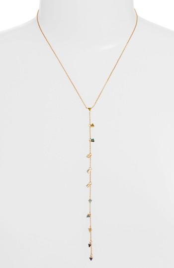 Women's Rebecca Minkoff Floating Triangles Y-necklace
