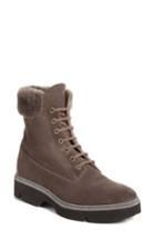 Women's Fabiana Filippi Sabina Genuine Shearling Trim Combat Boot Us / 37eu - Beige