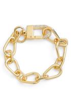 Women's Vince Camuto Crystal Clasp Chain Bracelet