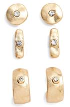 Women's Treasure & Bond Set Of Three Stud Earrings