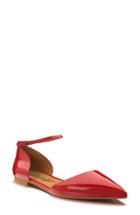 Women's Shoes Of Prey D'orsay Flat B - Red