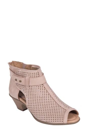 Women's Earth 'intrepid' Peep Toe Bootie M - Pink