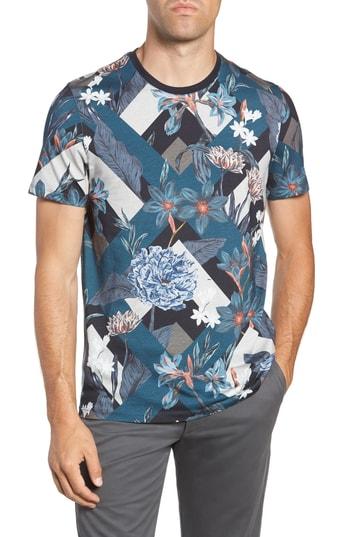 Men's Ted Baker London Jolly Slim Fit T-shirt (m) - Blue