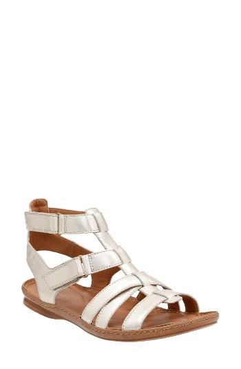 Women's Clarks Sarla Choir Sandal M - Metallic