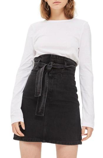 Women's Topshop Marl Crewneck Tee Us (fits Like 0) - White