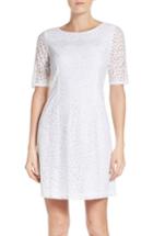 Women's Ellen Tracy Lace Sheath Dress - White