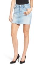 Women's Good American The Mini High Waist Denim Miniskirt - Blue