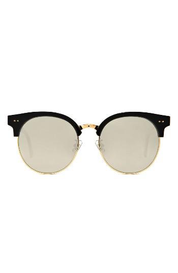 Women's Gentle Monster Moon Cut 55mm Sunglasses - Black/gold