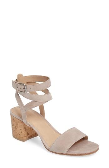 Women's Pour La Victoire Amana Ankle Cage Block Heel Pump .5 M - Beige