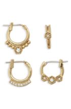 Women's Luv Aj Full Bloom Set Of 2 Hoop Earrings