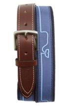 Men's Vineyard Vines Whaline Match Canvas Belt - Ocean Bree