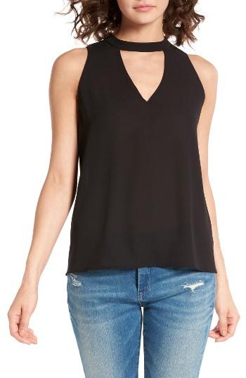Women's Lush Choker Swing Tank - Black