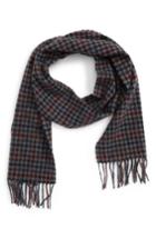 Men's Barbour Houghton Check Wool Scarf, Size - Blue