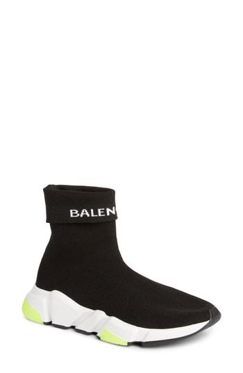 Women's Balenciaga Hi Speed Logo Sock Sneaker Us / 35eu - Black