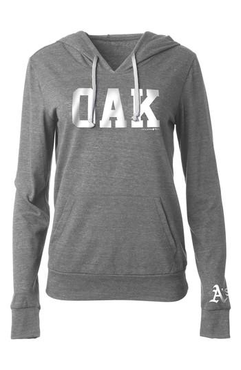 Women's New Era Cap Mlb Fleece Hoodie - Grey