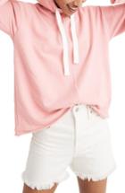 Women's Madewell Bell Sleeve Hoodie, Size - Pink