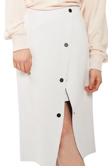 Women's Topshop Snap Midi Skirt
