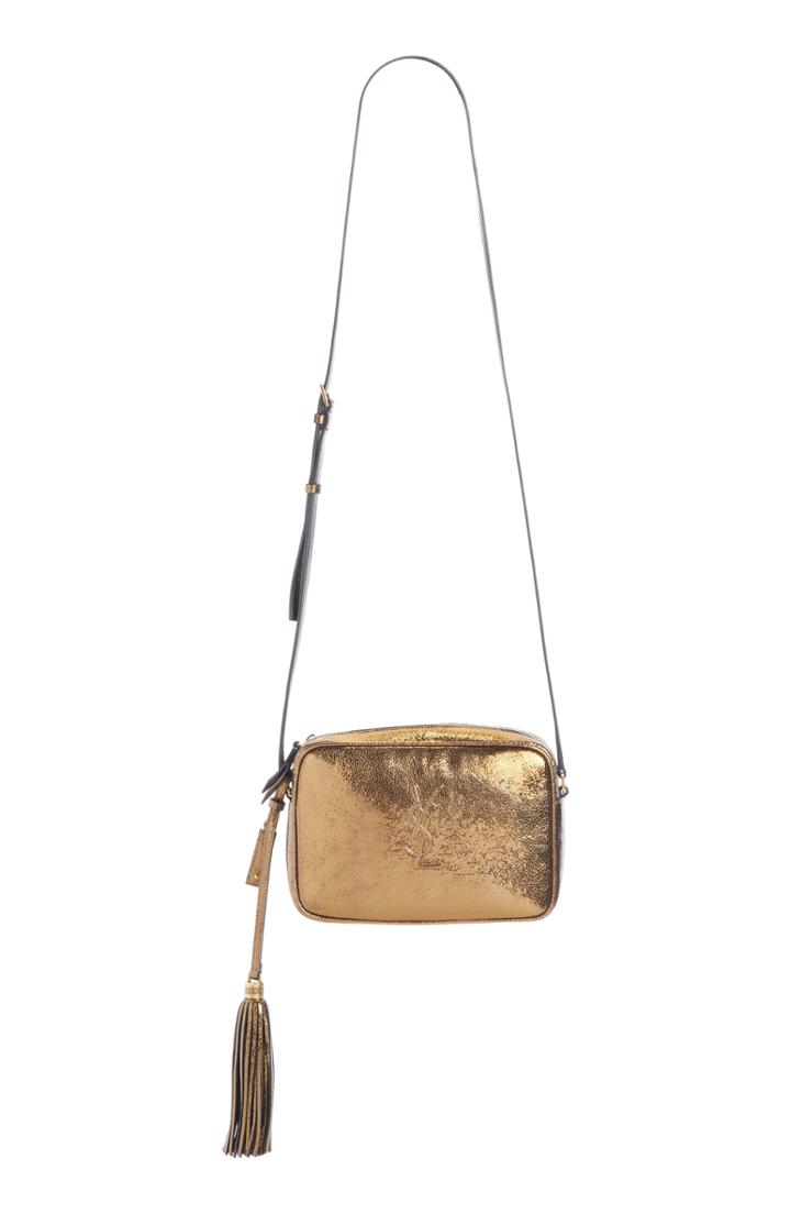 Saint Laurent Lou Lame Camera Bag - Metallic