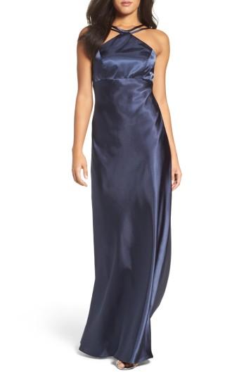 Women's Xscape Charmeuse Slipdress - Blue