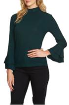 Women's 1.state Bell Sleeve Top, Size - Green