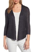 Petite Women's Nic+zoe Day Dreamer Fitted Cardigan, Size P - Blue