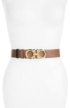 Women's Salvatore Ferragamo Reversible Gancini Belt - New Moka
