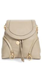 See By Chloe Leather Backpack - Grey